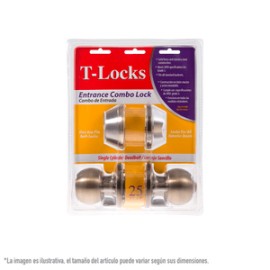 Toledo Locks - Cerradura De Pomo Con Cerrojo T871L301US5 - HTL8315