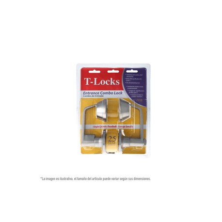 Toledo Locks - Cerradura De Pomo Y Cerrojo T431L312US32D - HTL431232D